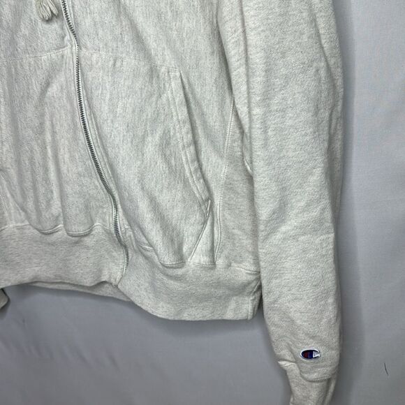 Champion Full Zip Grey Hoodie Sweatshirt. Size Small. - Picture 3 of 8